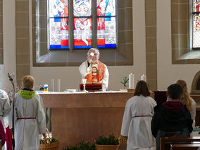 Palmsontag in St. Crescentius - Beginn der Heiligen Woche (Foto: Karl-Franz Thiede)